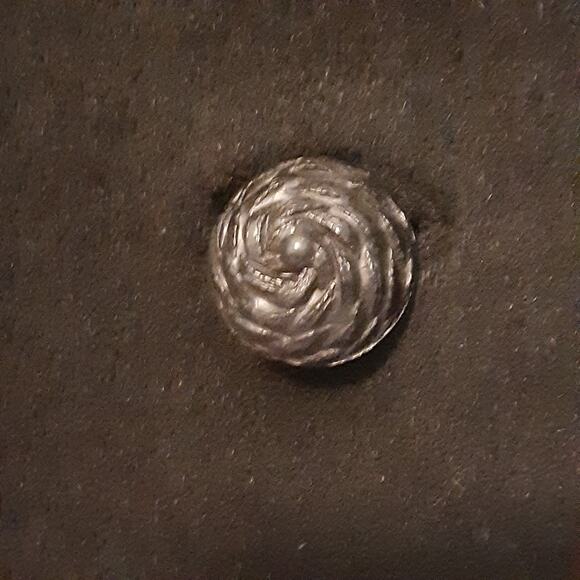 Vintage EINIGER Black Wool, Button-Down Fur Trim Collar Swing Coat Sears - Picture 3 of 9